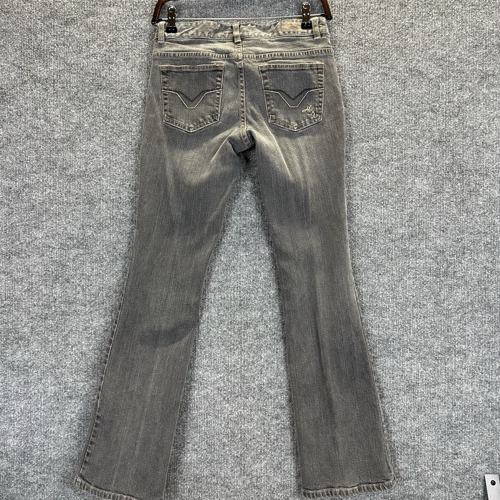 Harley Davidson Jeans Women's Size 2β Gray Boot Cut Flare Stretch - Picture 6 of 11